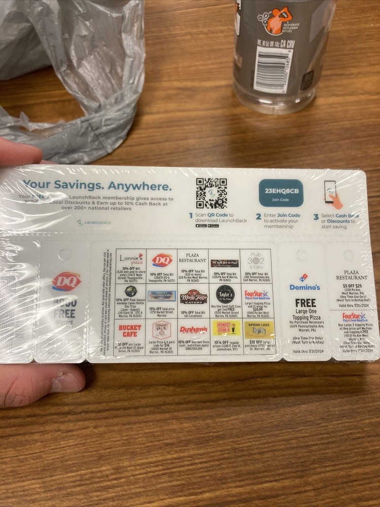 Launch Card For Food