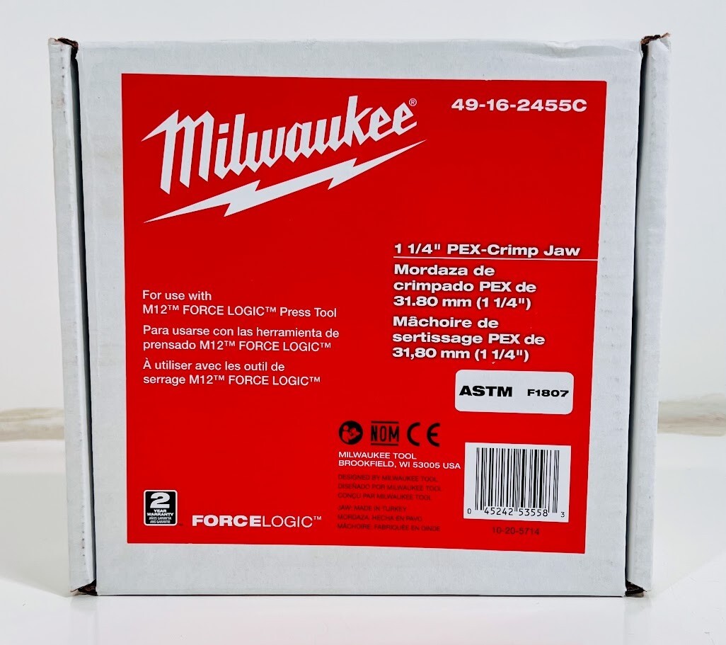 Milwaukee 49-16-2455C 1 1/4" PEX-CRIMP Press Jaw **JAW ONLY**