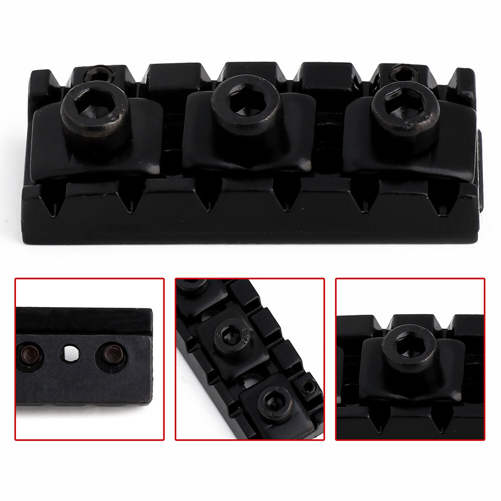 Guitar String Locking Nut for Floyd Rose Style Locking Guitar Tremolo Black
