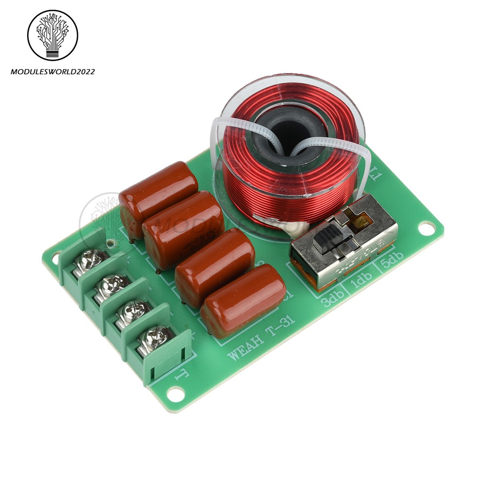 100W Tweeter Frequency Divider Adjustable Sound Quality Car Crossover Splitter