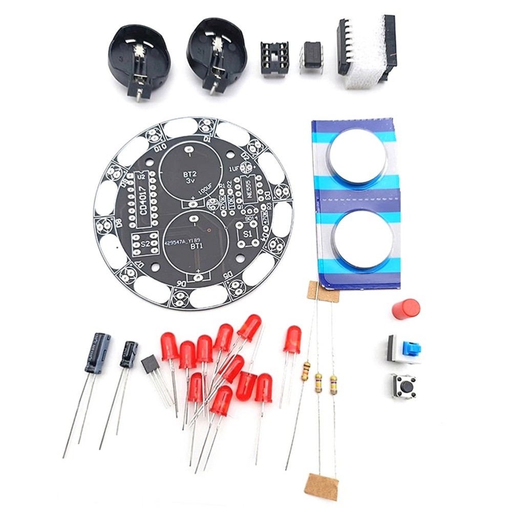 Turntable LED Light DIY Electronic Kit Welding Project Training Module DIY2724