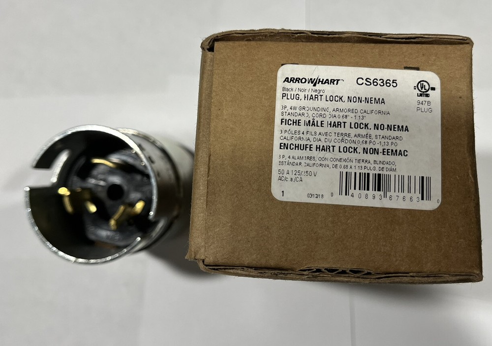 Arrowhart CS6365 Plug 50 Amp