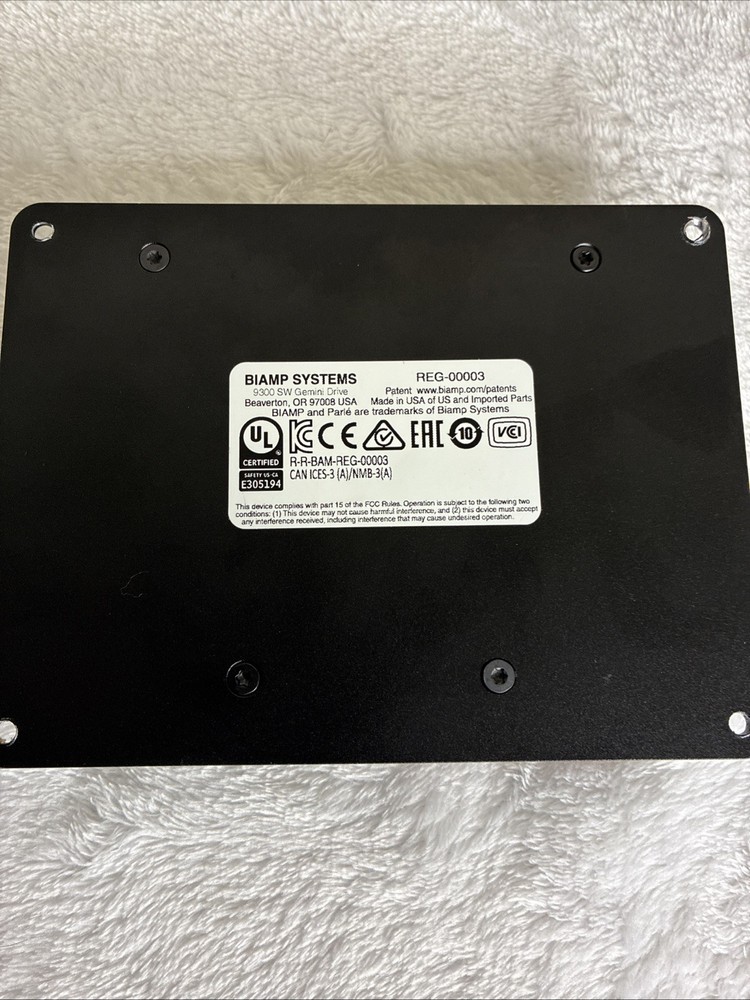 Biamp Systems Parlé TTM-X Under Table Network Box