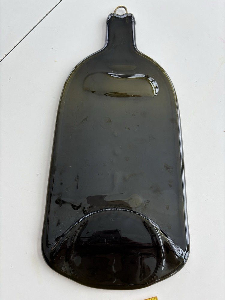 Melted Wine Bottle Cheese Platter Board