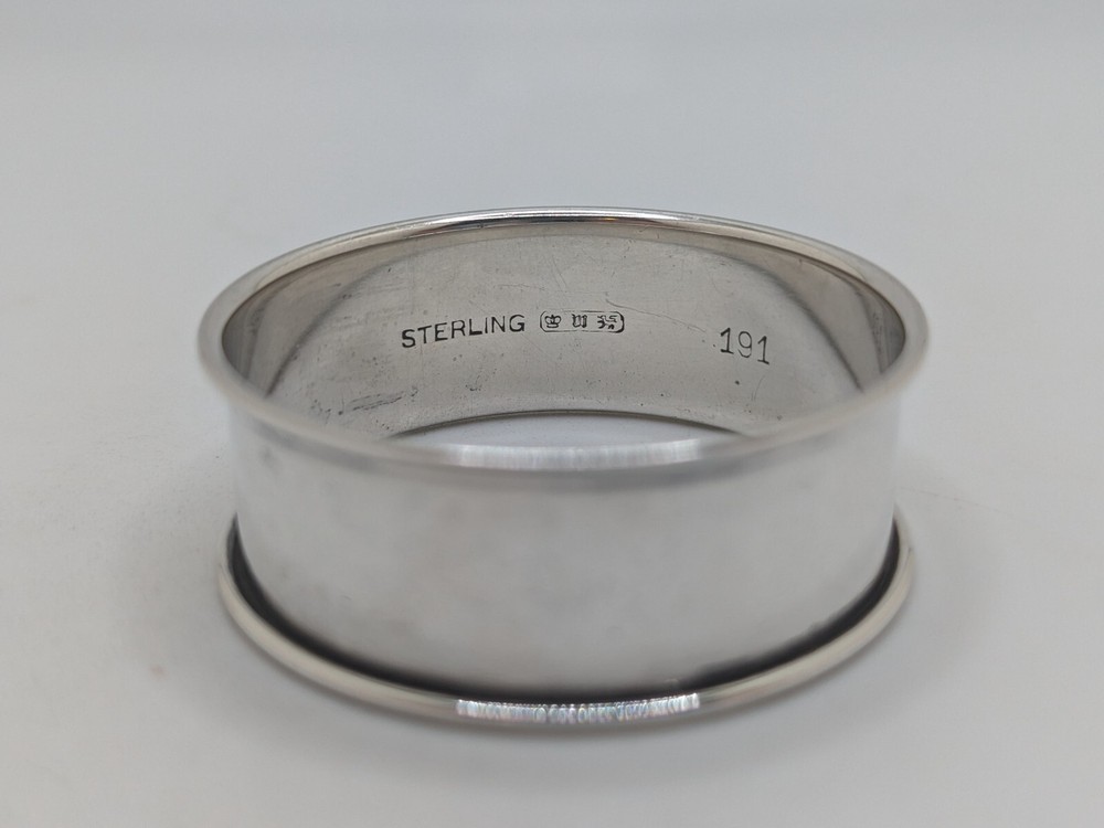 Watson Sterling Silver Napkin Ring "Beverly" name engraving