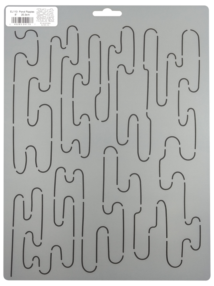 Quilting Stencils Free Motion Quilt Pattern Pond Ripples Block Stipple Stencil