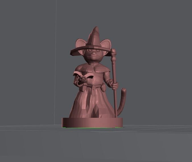 Mousefolk Mage Monster Manual 28mm Scale DND D&D Tabletop Miniature
