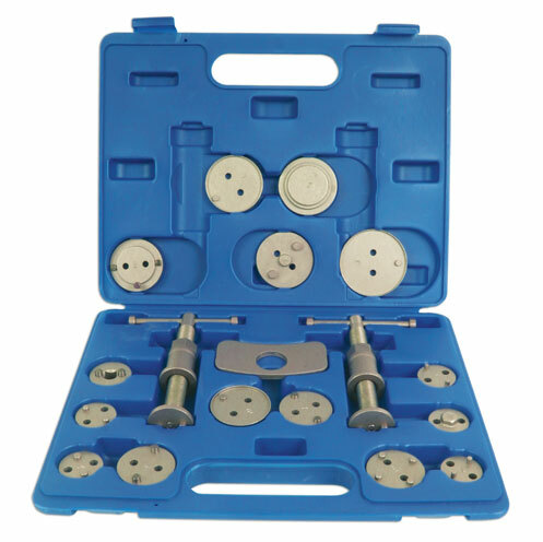 Laser 3835 Brake Caliper Rewind Tool Kit - 18 piece