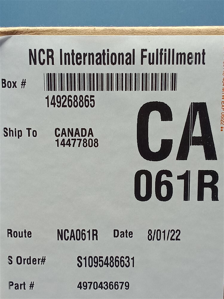 NCR 4970436679 Scan Pattern Rectifier Window Assembly w/Retainer