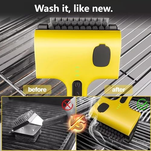 Griddle Grill Flat Top Cleaner: Cordless & Rechargeable Griddle Cleaning Robot