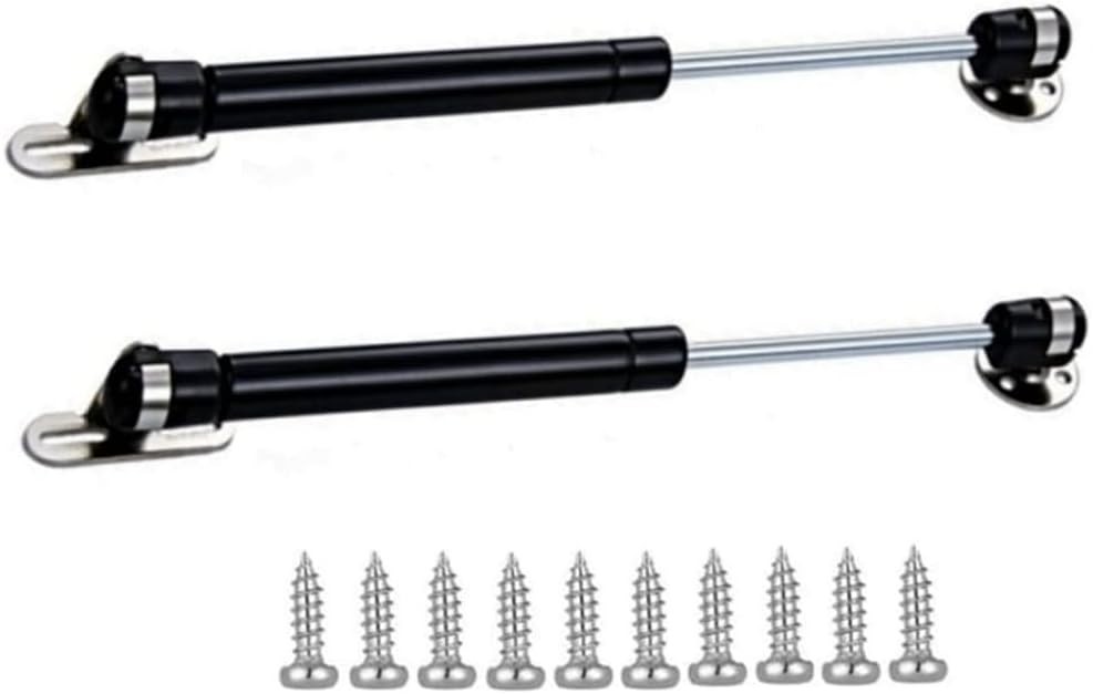 Durable 10 Inch Gas Struts 60N for Cabinets, Toy Boxes - 2 Pack Include Screws
