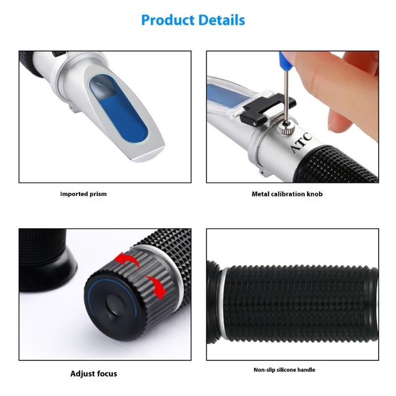 ABS Handheld Sugar Tester Liquid Analysis Instrument For Juice Cutting Beverage