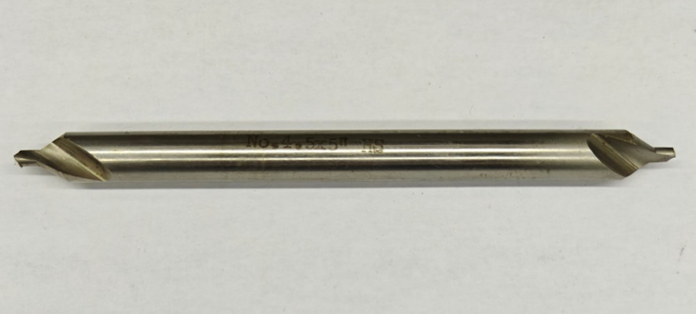 #4.5 Combined Drill and Countersink 5" Long HSS - Center Drill