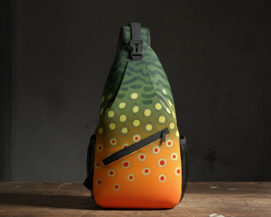 Graywolf Brook Trout Sling Pack — Lightweight, Waterproof - Chest Pack