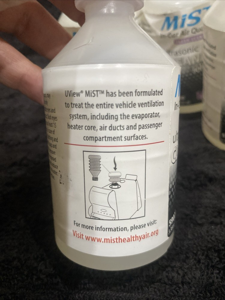 2 MIST Ultrasonic Cleaning Solution. Uview Mist 590250. Fresh Scent.