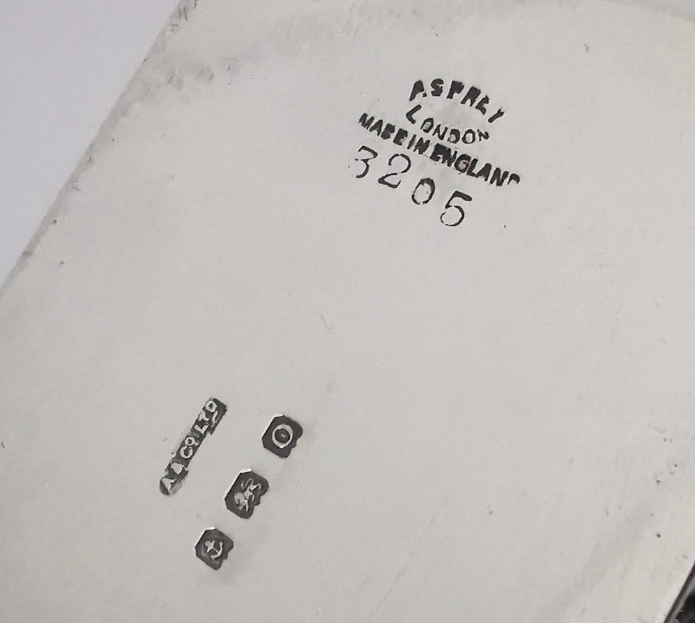 Asprey Fine Solid Silver Table Lighter - London 1938