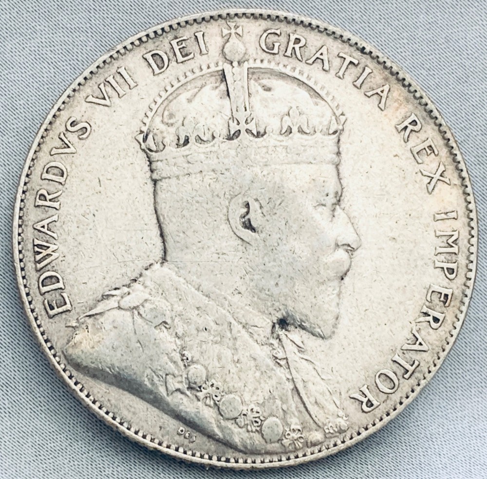 1906 Canada 50 Cents Silver Coin