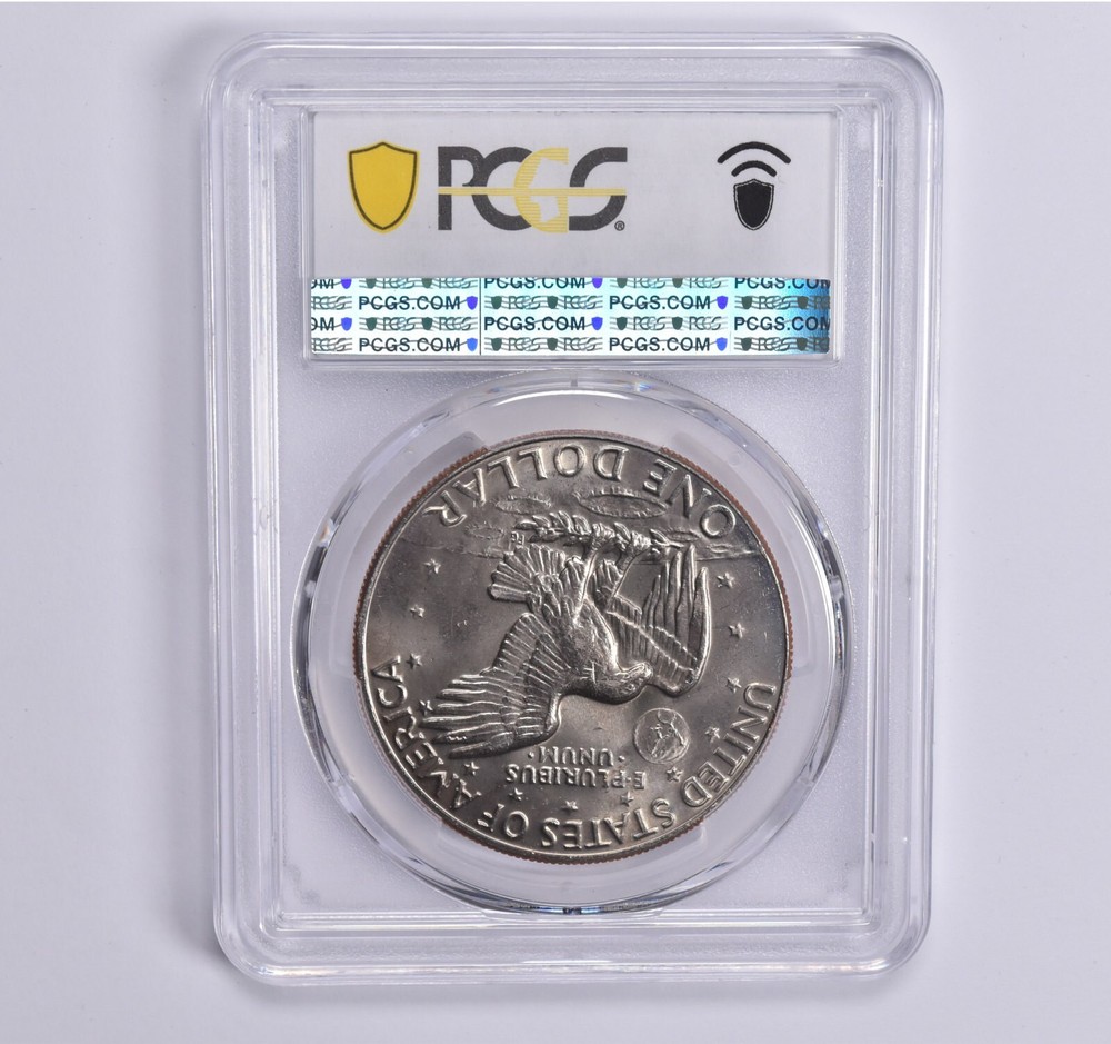 MS65 1974-D Eisenhower Dollar Ike PCGS Blue Label