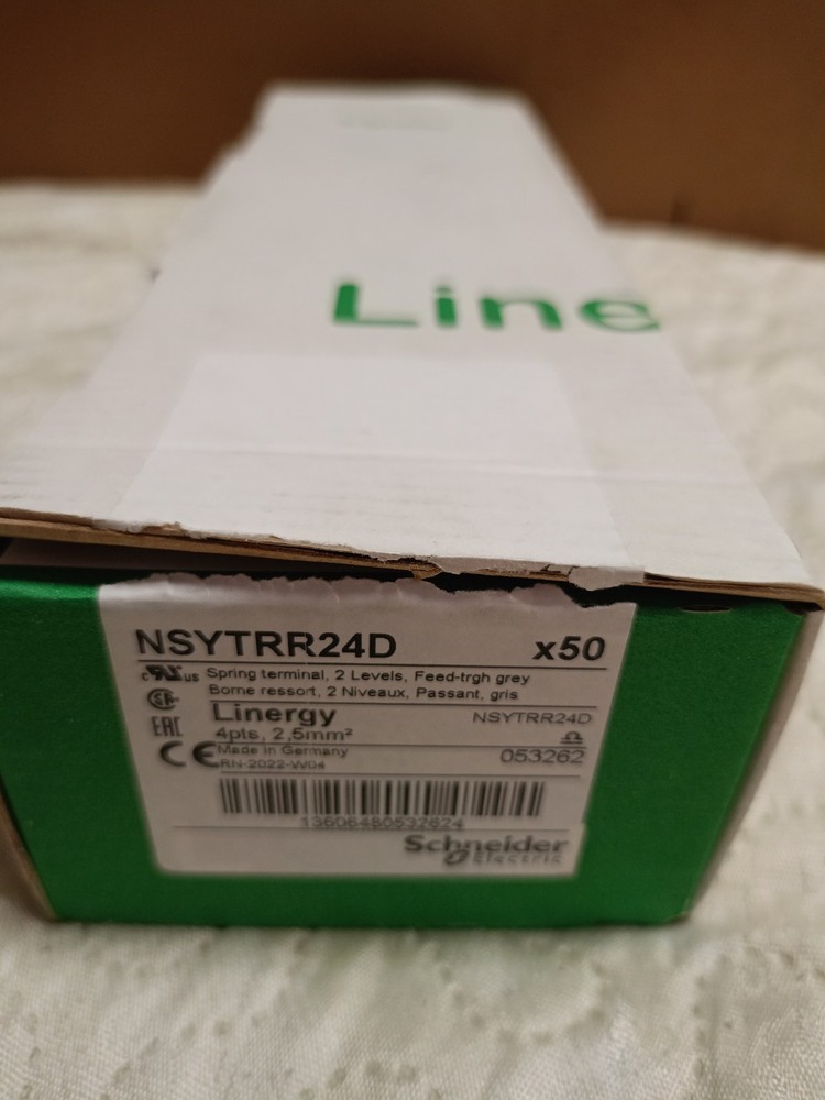 Spring clamp 2 level, 4pt, 2.5mm² greyNSYTRR24D