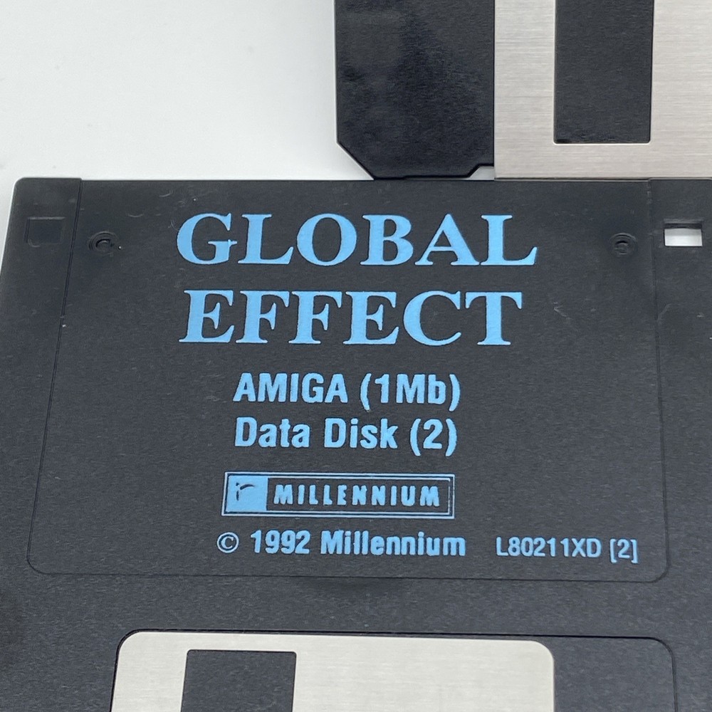 1992 GLOBAL EFFECT GAME AMIGA COMPUTER 3.5" INCH FLOPPY Disk Untested