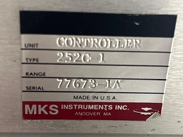MKS CONTROLLER TYPE 252C-1 CONTROLLER