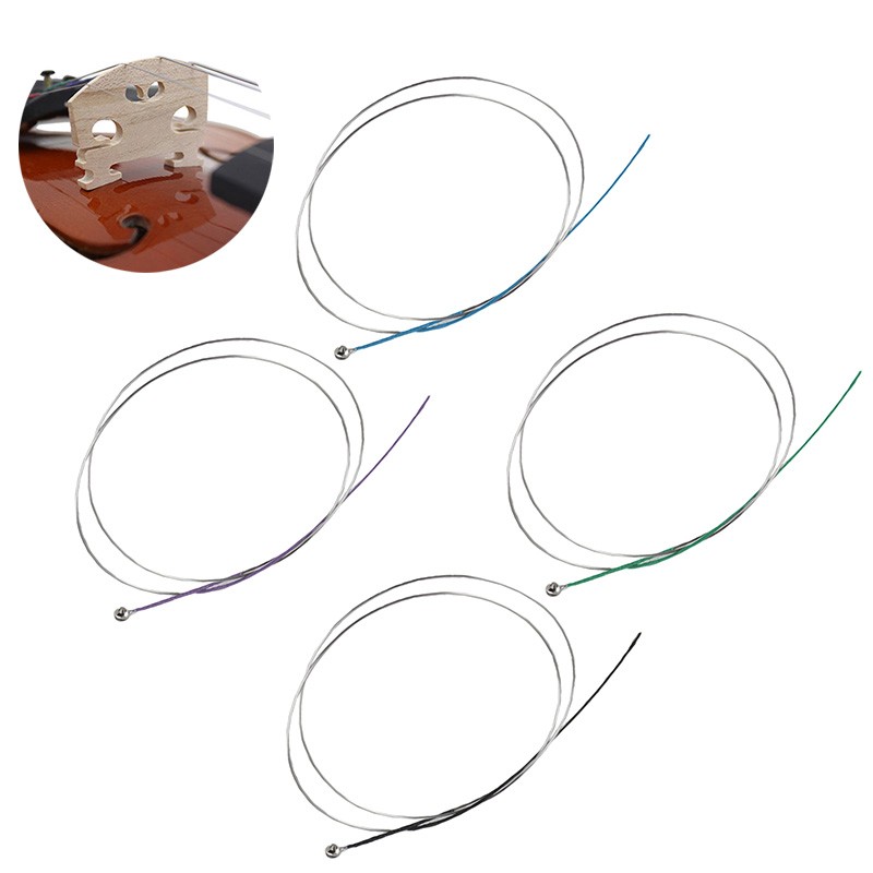 Full Set Violin Strings Size 4/4 & 3/4 Steel G D A and E Strings High Quality
