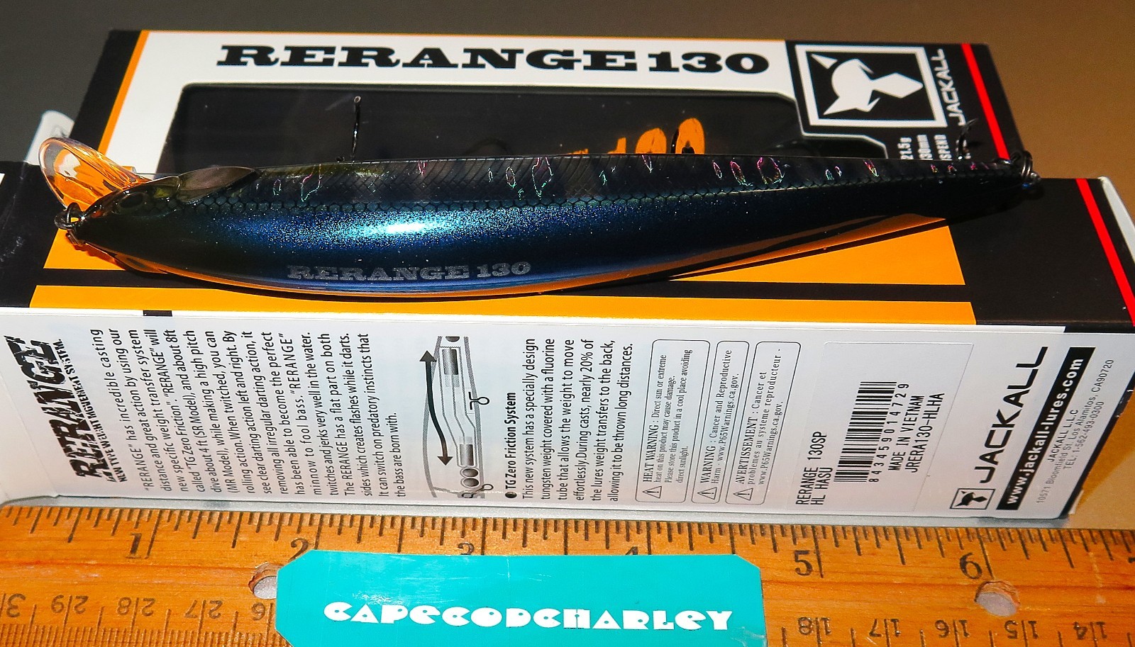 Lot of Two (2) Jackall RERANGE MR Jerk Baits (JRERA130SP-HLHA) NEW