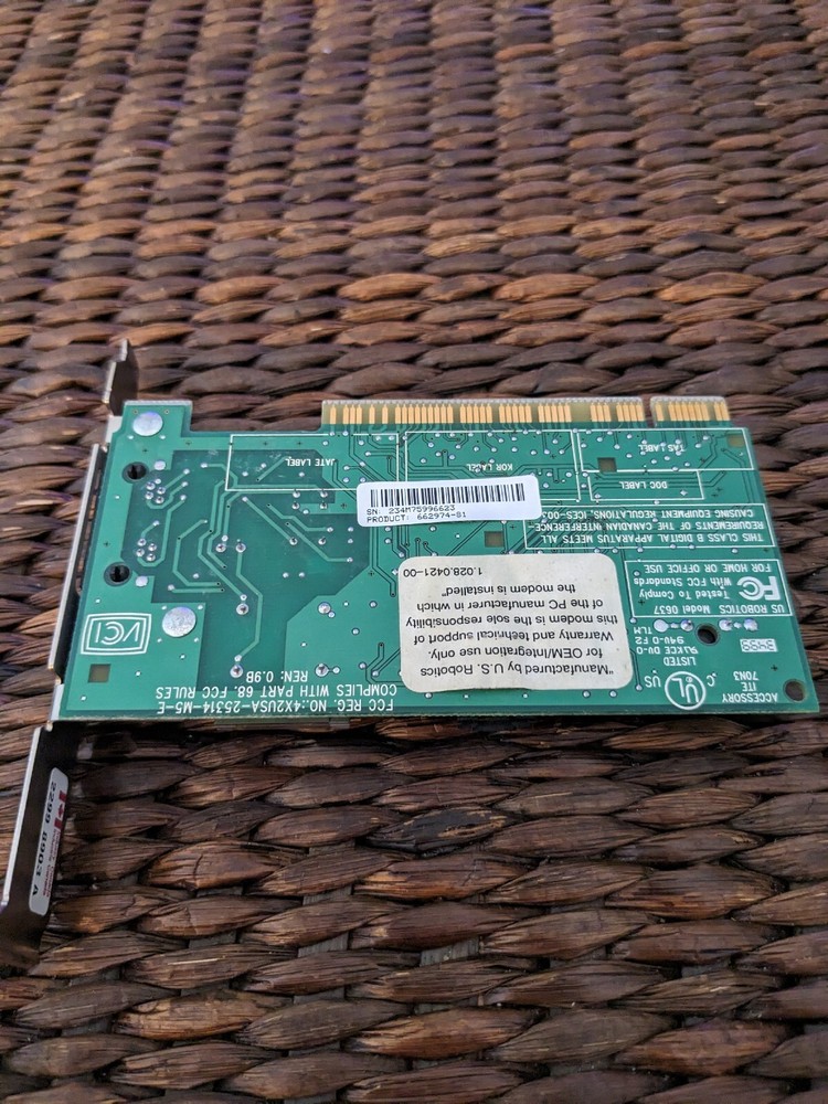 PCI 56K Modem 0637 3COM US Robotics