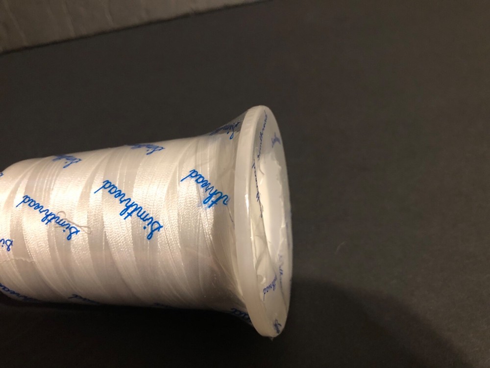 Embroidery Thread 5500 Yards White 001 100% Polyester