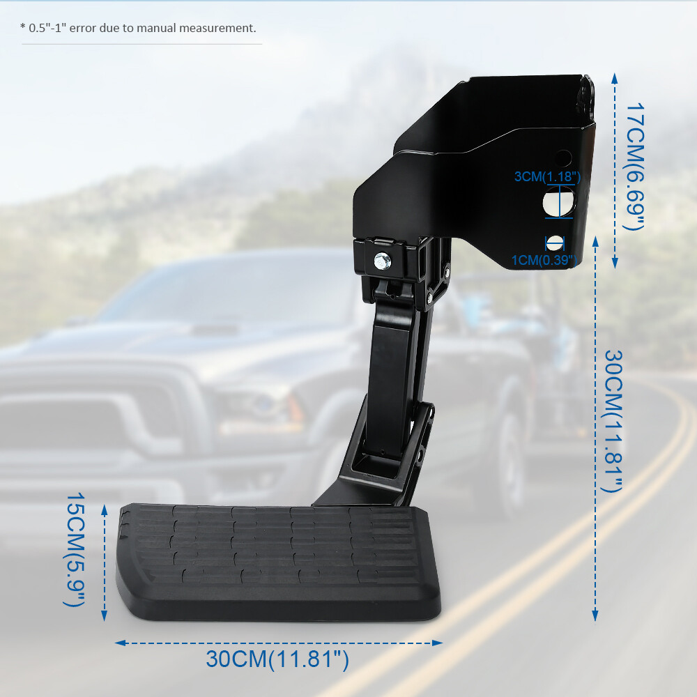 Rear Tailgate Bed Side Step Retractable Bumper Step For Ram 1500 2500 3500 Dodge