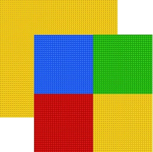 Lego-like, Block Party, DS scrapbook paper - Reminisce BLP000