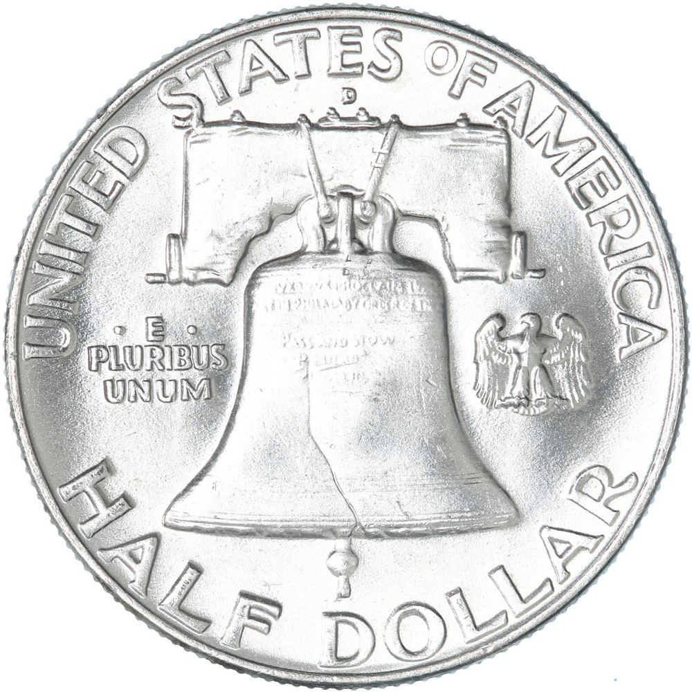 1957 (P) Franklin Half Dollar 90% Silver BU