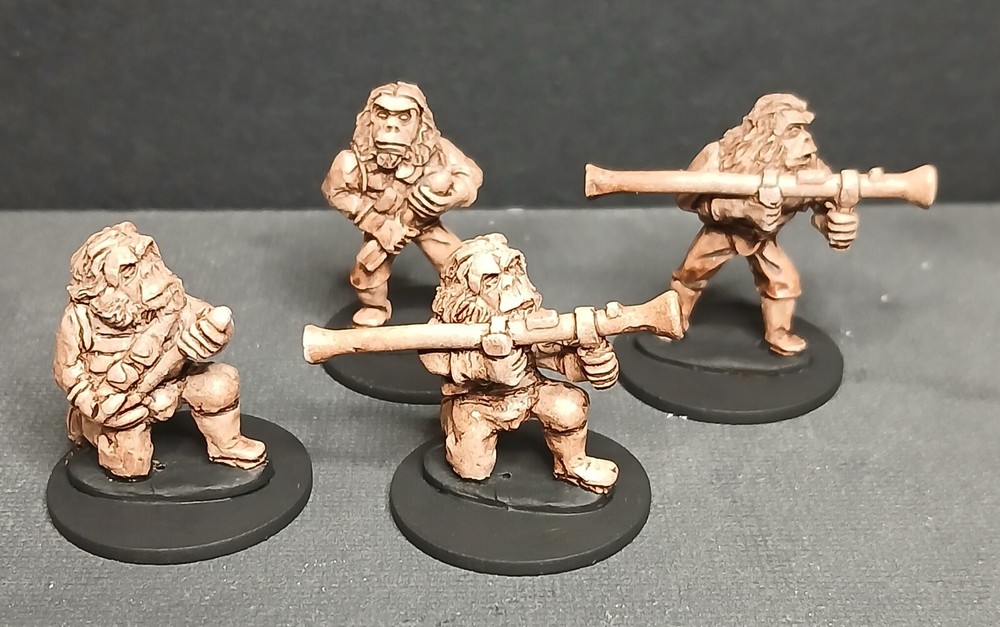 28mm SCI-FI 98M Ape Bazooka Teams (4 Figures)