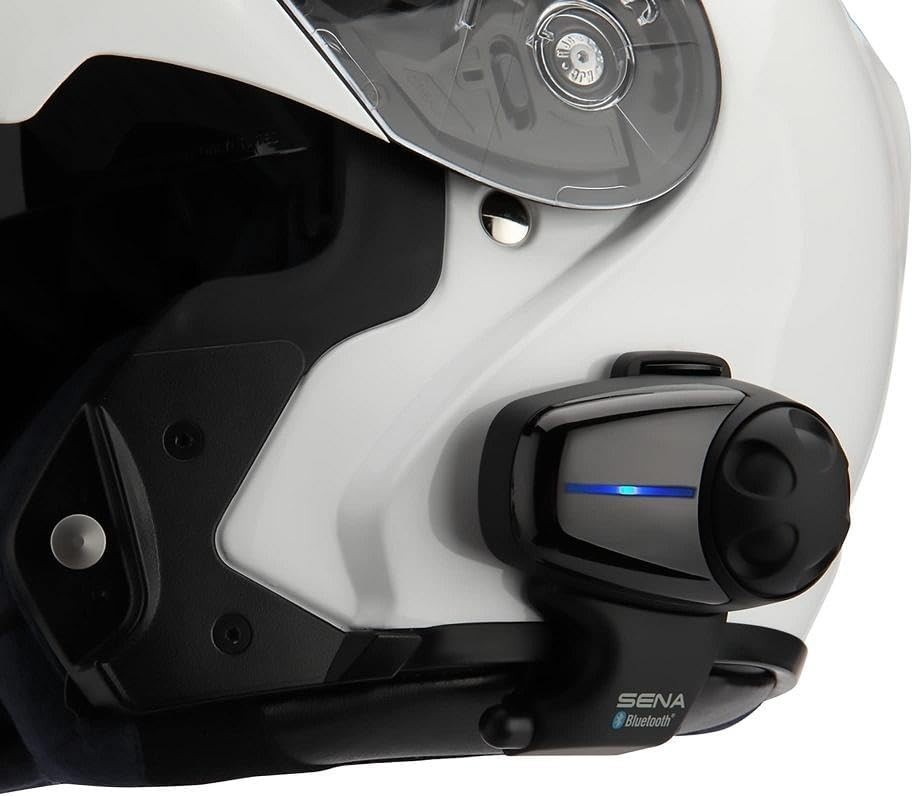Sena SMH10 Motorcycle Bluetooth Headset & Intercom with clamp for earbuds