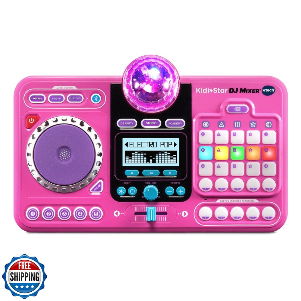 VTech Kidi Star DJ Mixer, Pink