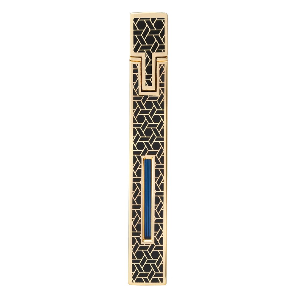 Colibri Cigar Lighter Continental Gold Patterned