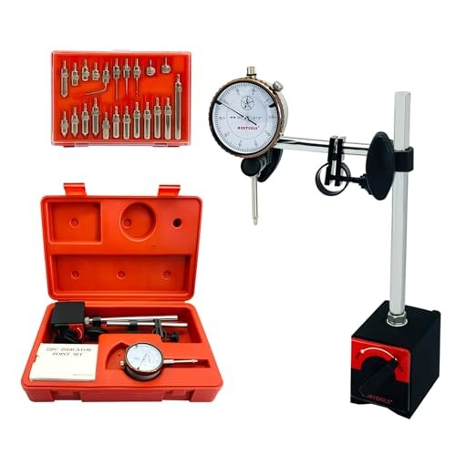 Dial Indicator with Magnetic Base 0-1.0" & Point Set Dial Test Indicator