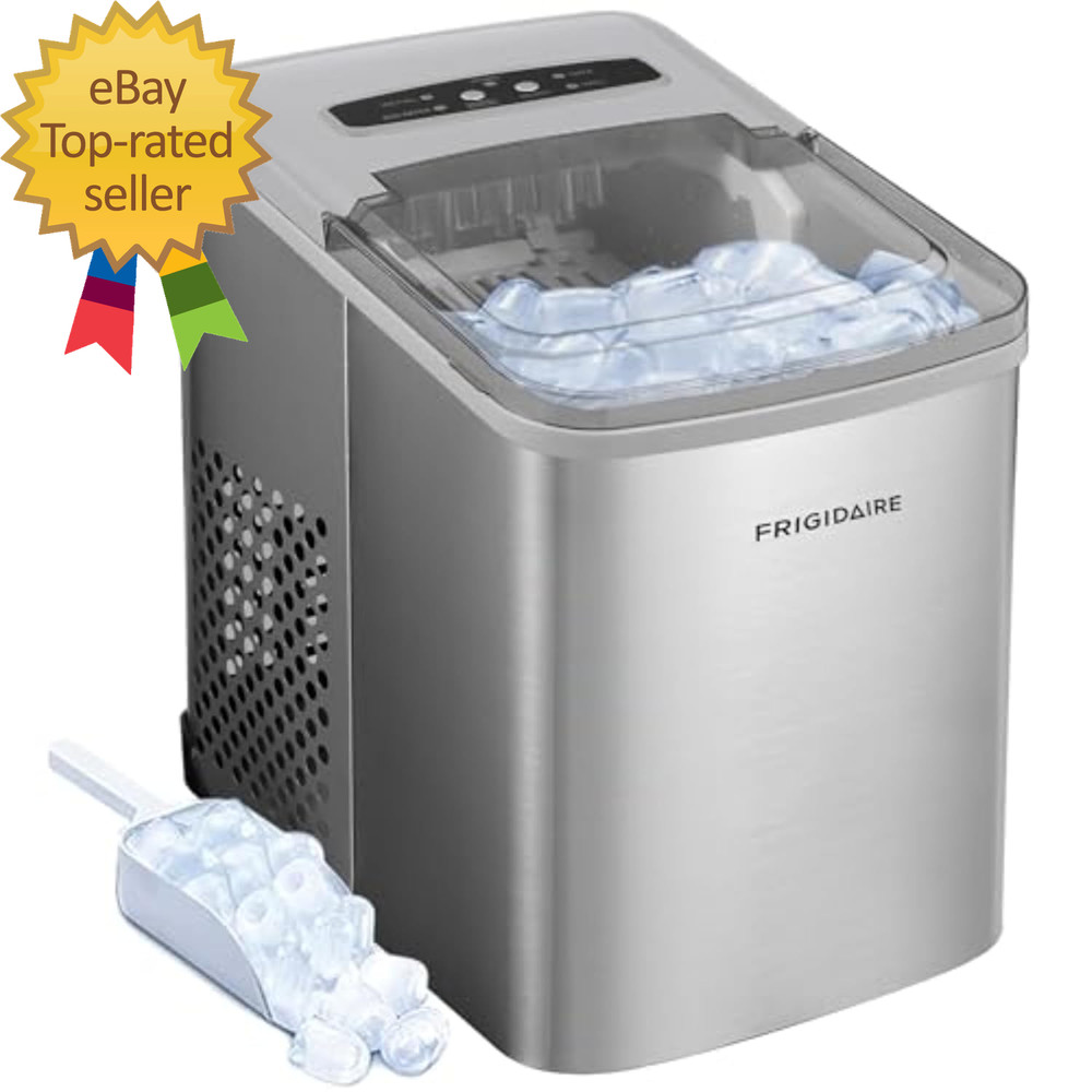 26 Lbs per Day Portable Compact Maker  Ice Making Machine  Stainless  Medium