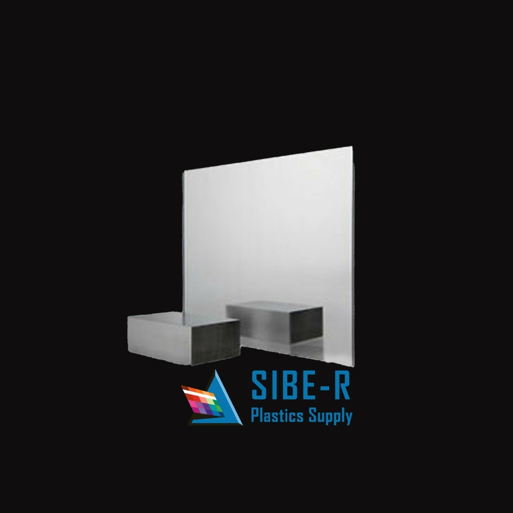 Acrylic Plexiglass Sheet-1/8" (3mm) thick-Silver Mirror-24" x 48"