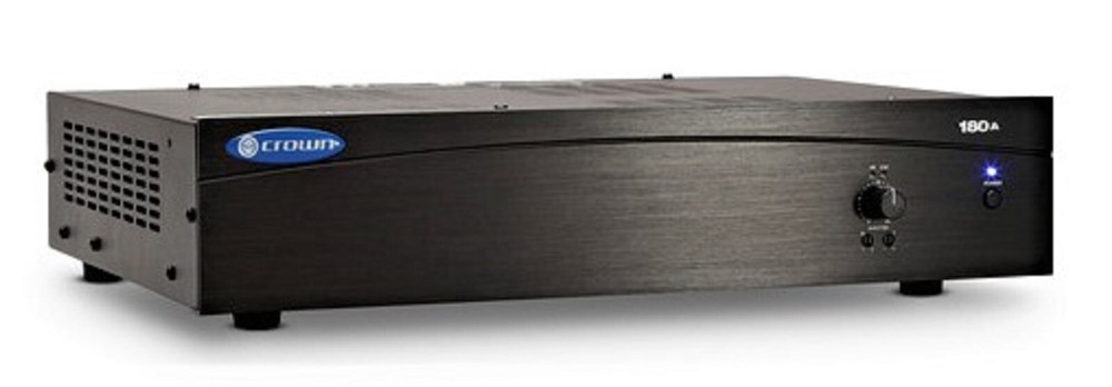 CROWN 180A, 80W POWER AMPLIFIER SINGLE ZONE SYSTEM COMMERCIAL SURPLUS