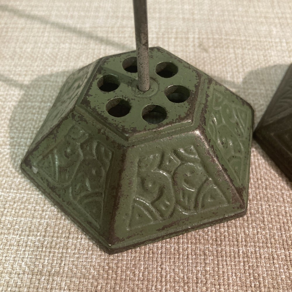 Two Vintage Cast Iron Note/Receipt Stakes