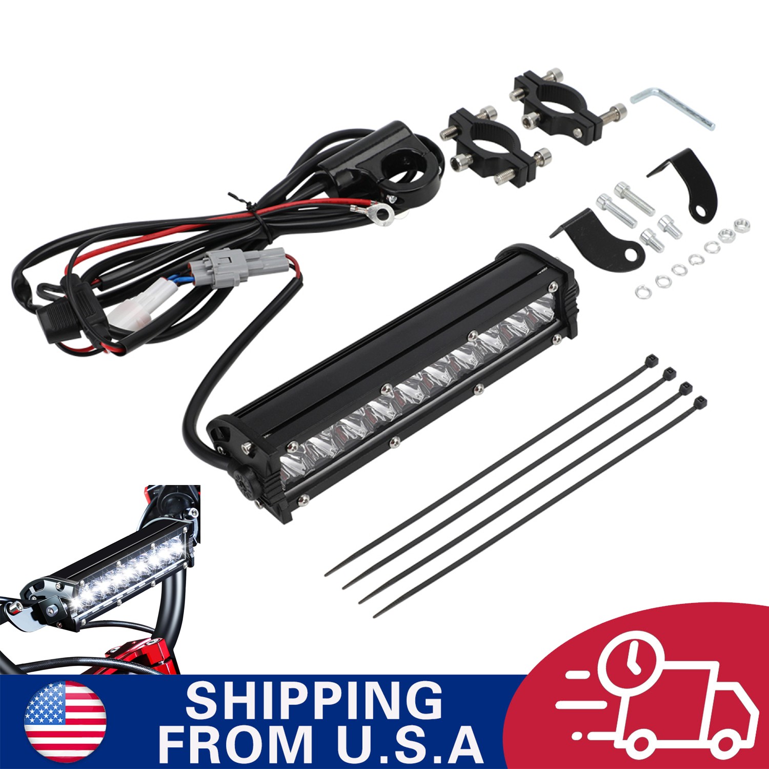 Universal 60W 2500LM LED Headlight for MX650/500 Dirt Bike ATV Pit Bike Electric