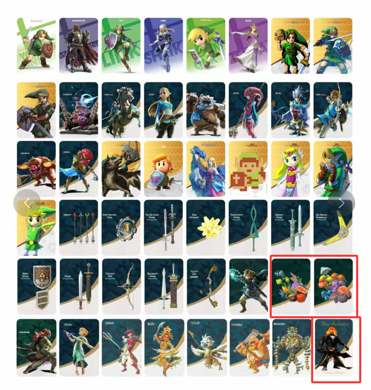 48pcs/set BOTW TOTK Zelda Tears of the Kingdom Mini NFC Cards for Switch 2 Wii U