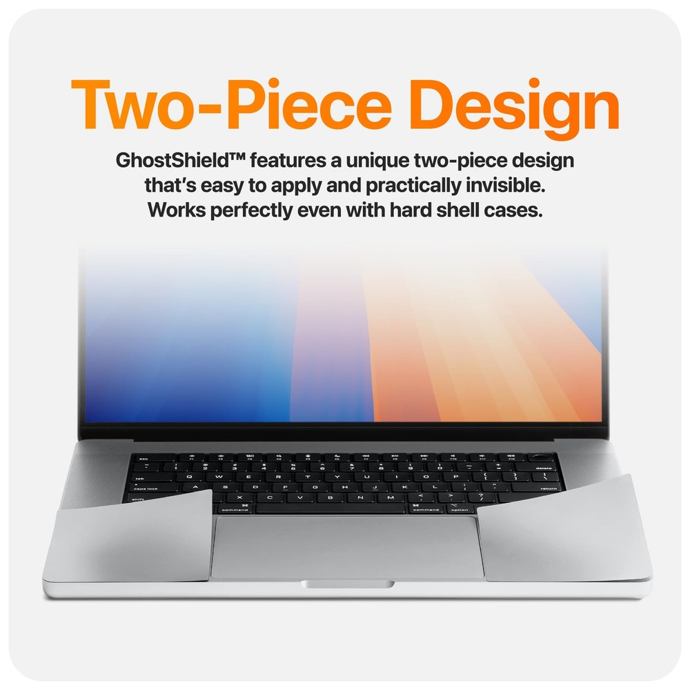 GhostShield Premium Palm Rest Protector Skin MacBook Pro 14" (2021+), Silver