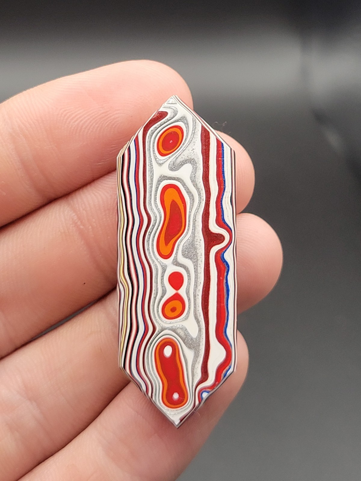 KENWORTH TRUCKING FORDITE DETROIT AGATE CABOCHON