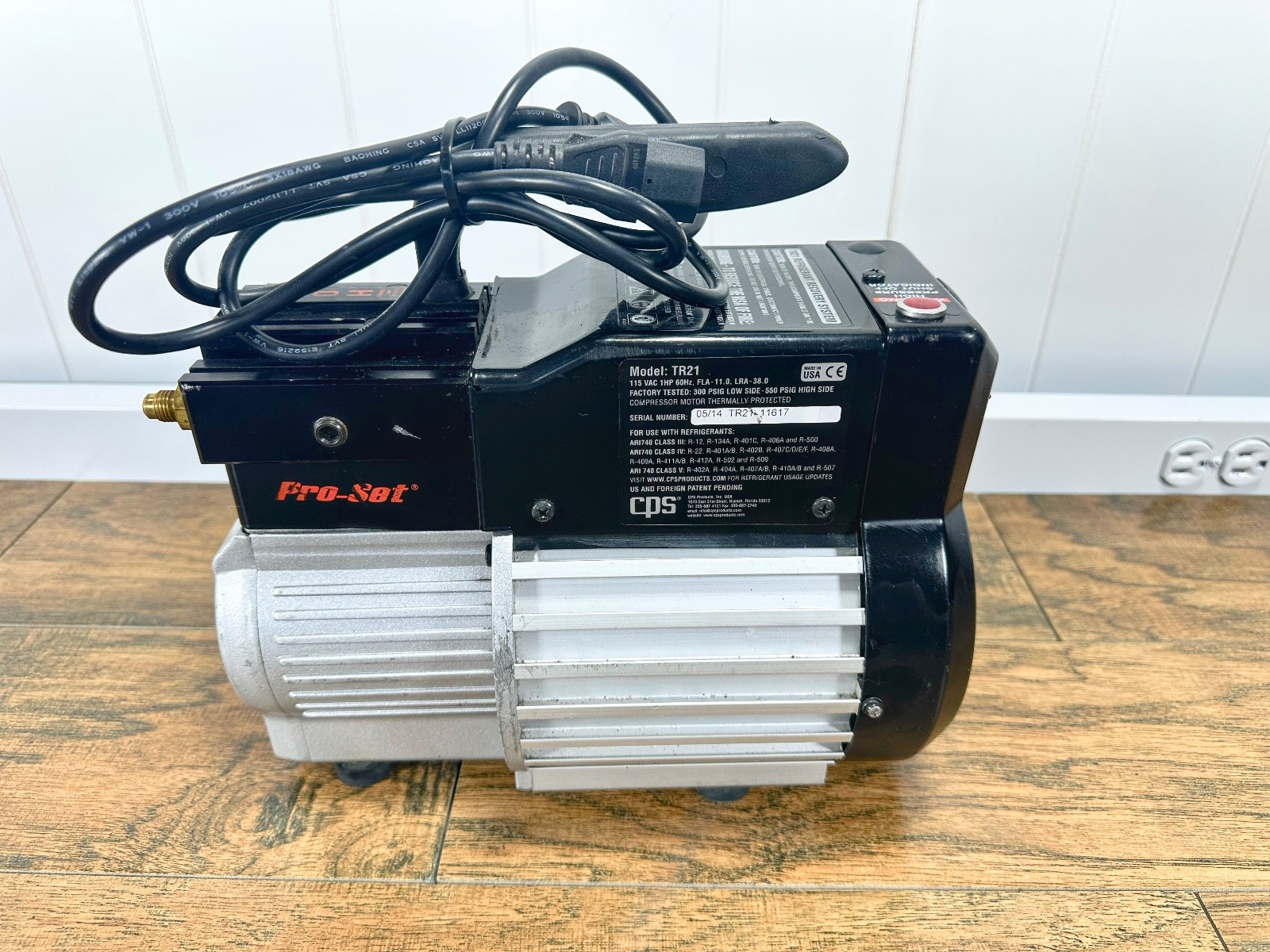 CPS TR21 REFRIGERANT RECOVERY Machine Oil-Less Twin Cylinder (EC2035646) G654