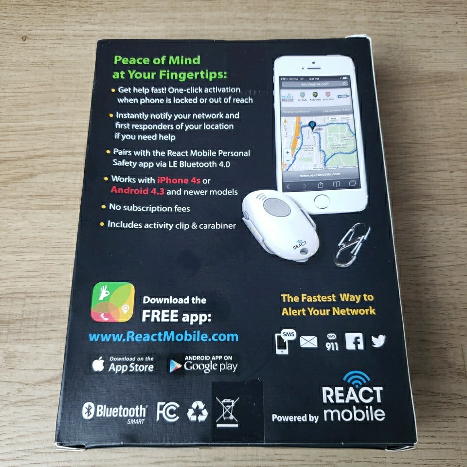 REACT SIDEKICK Personal Safety Alarm Self Defense Security Keychain