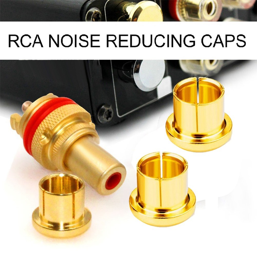 8Pcs Gold Plated Plug Short-Circuit Socket Phono Connector Shielding8010