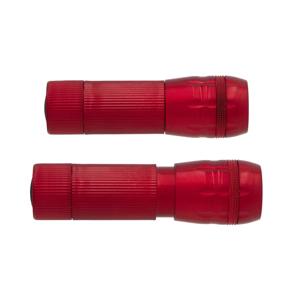Smart Home 3pc Lantern and Flashlight Emergency Light Set in Red