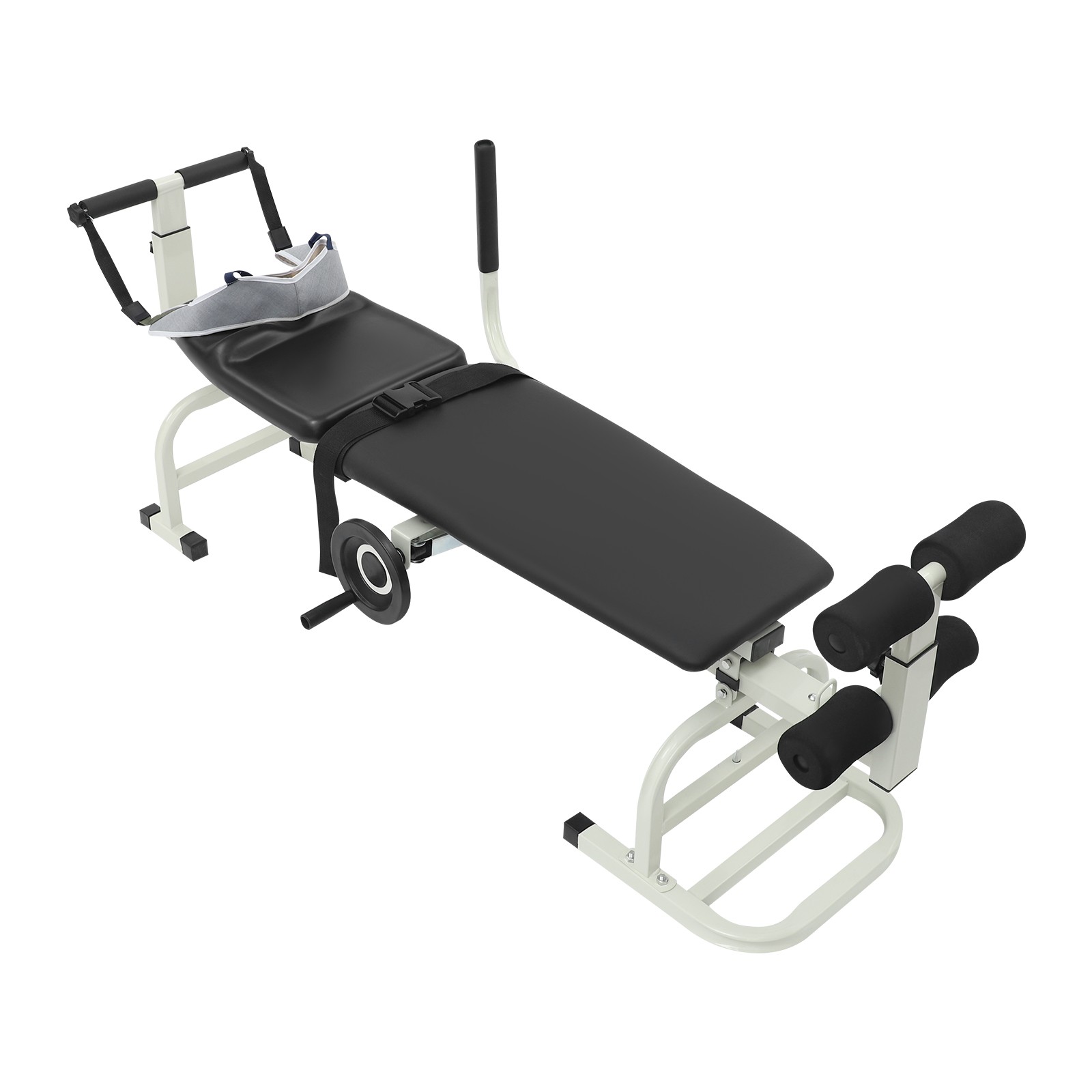 Multi-function Cervical Traction Device Back/Neck Stretcher Lumbar Stretch Bench